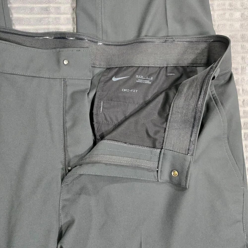 Mens Nike DriFit Victory Golf Pants 36x34 Dark Smoke Standard Fit Performance